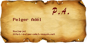 Pelger Adél névjegykártya